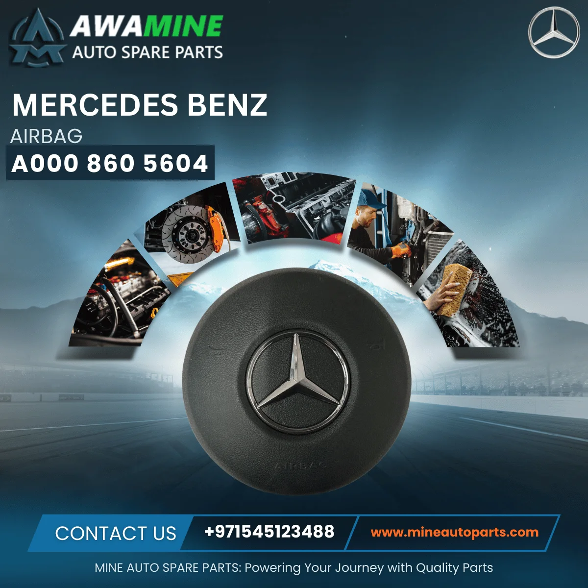 MERCEDES BENZ AIRBAG 0008605604