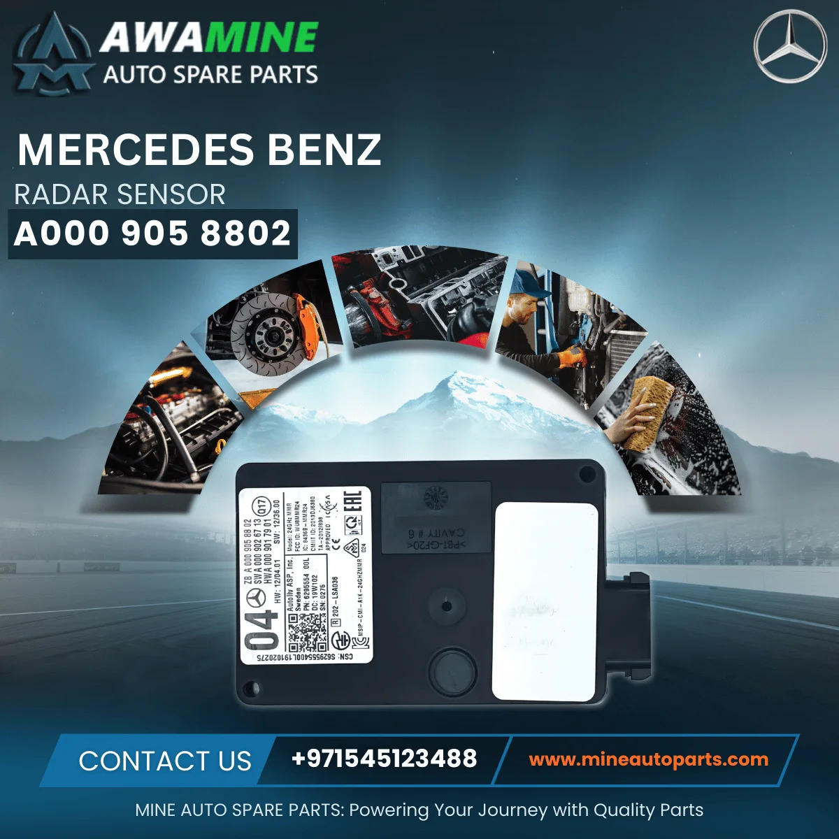 MERCEDES BENZ RADAR SENSOR 0009058802