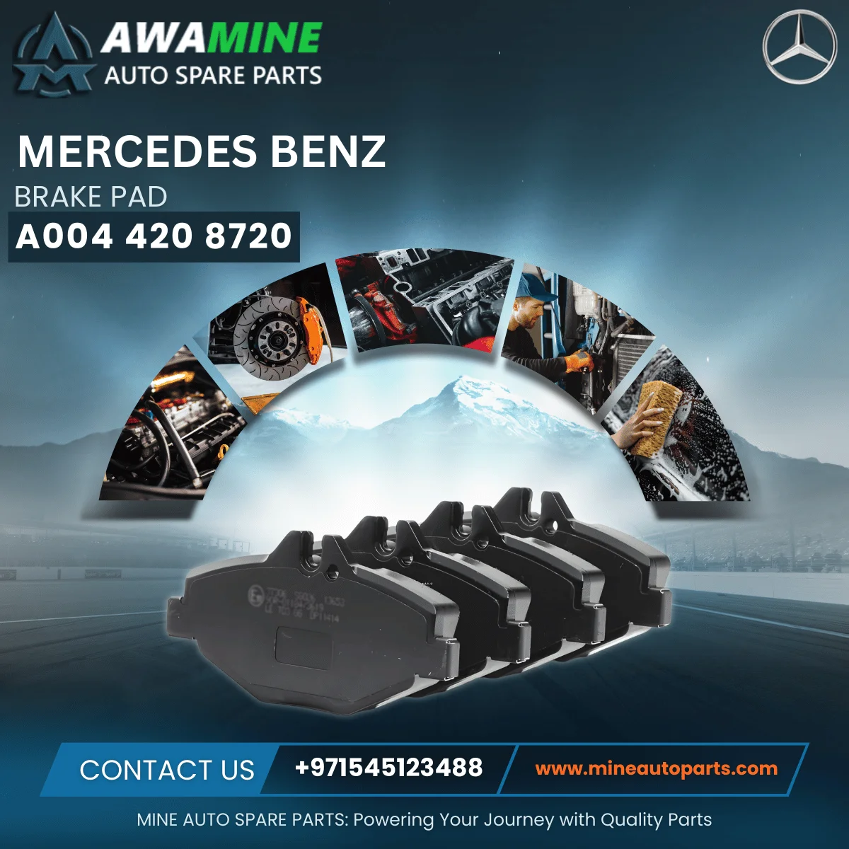 MERCEDES BENZ BRAKE PAD 0044208720