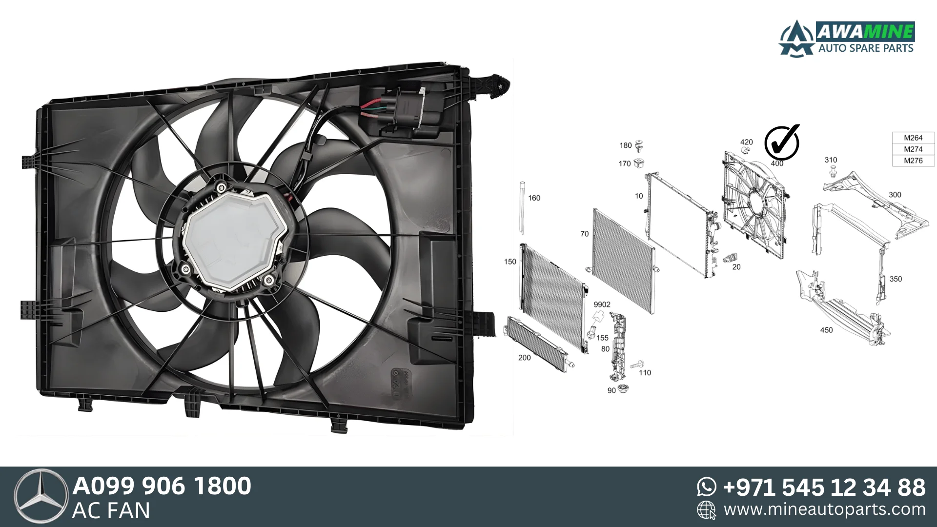 Mercedes Benz c-class VENTILATORE AC 0999061800