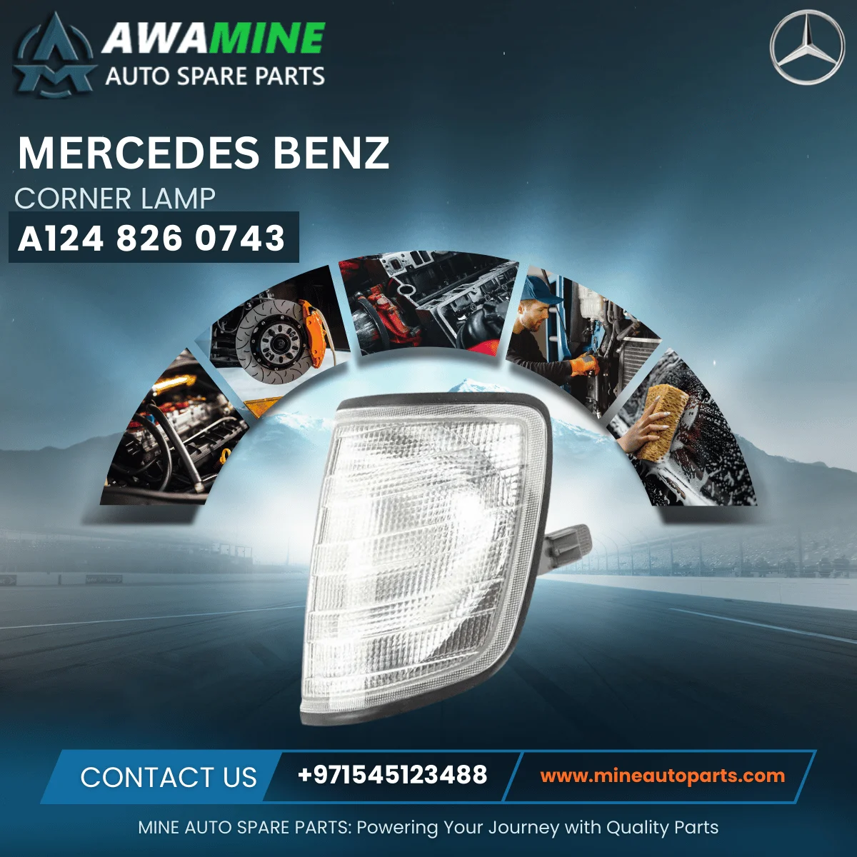 MERCEDES BENZ CORNER LAMP 1248260743 MERCEDES BENZ CORNER LAMP 1248260743