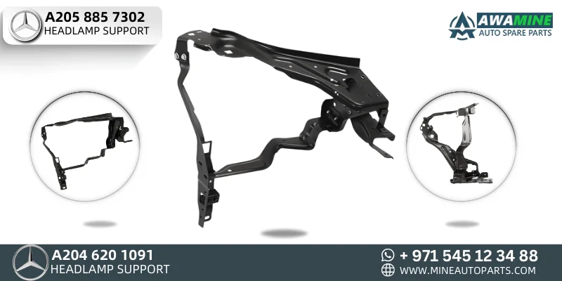 MERCEDES BENZ C CLASS HEADLAMP SUPPORT 204 620 10 91