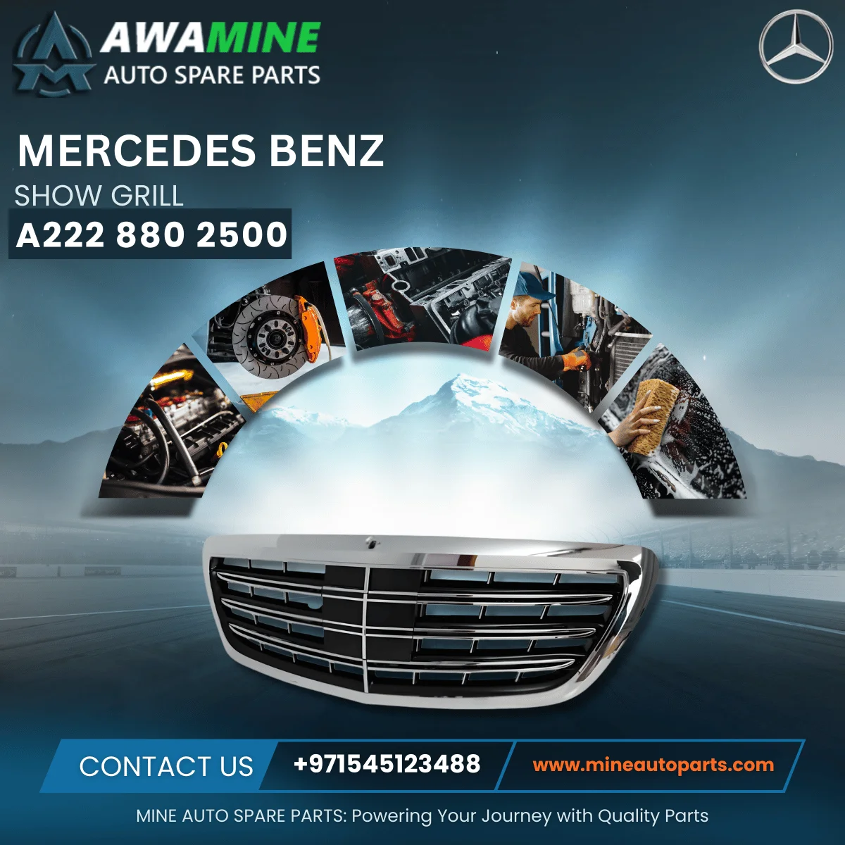 MERCEDES BENZ SHOW GRILL 2228802500