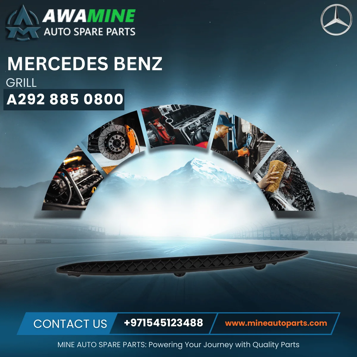 MERCEDES BENZ GRILL 2928850800