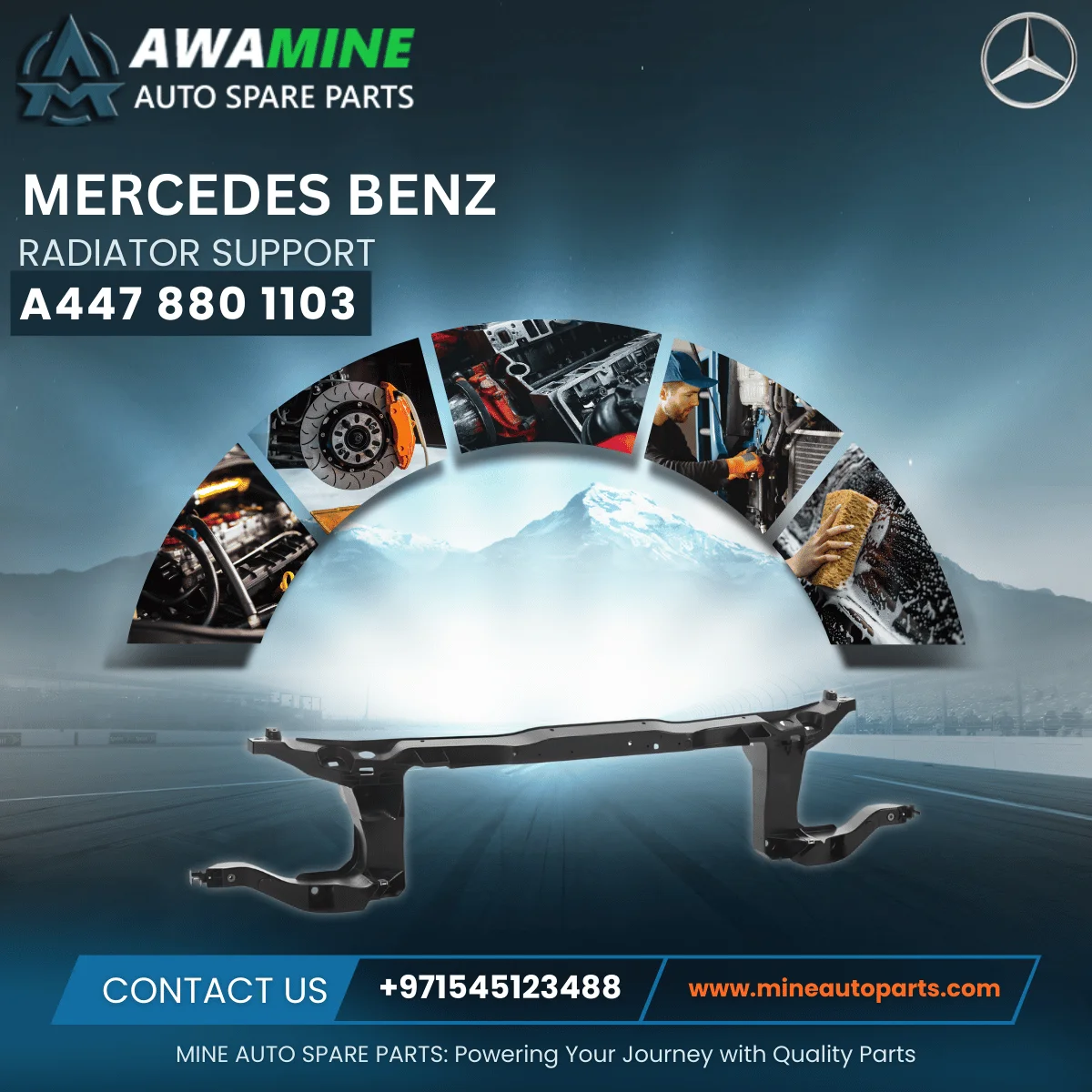 MERCEDES BENZ RADIATOR SUPPORT 4478801103