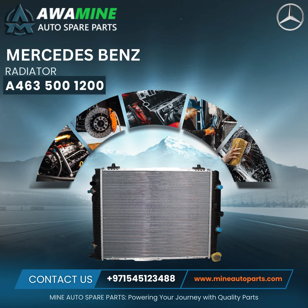 MERCEDES BENZ RADIATOR 4635001200