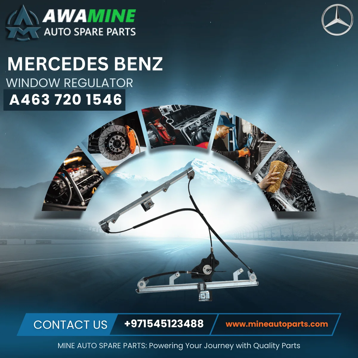 MERCEDES BENZ WINDOW REGULATOR 4637201546