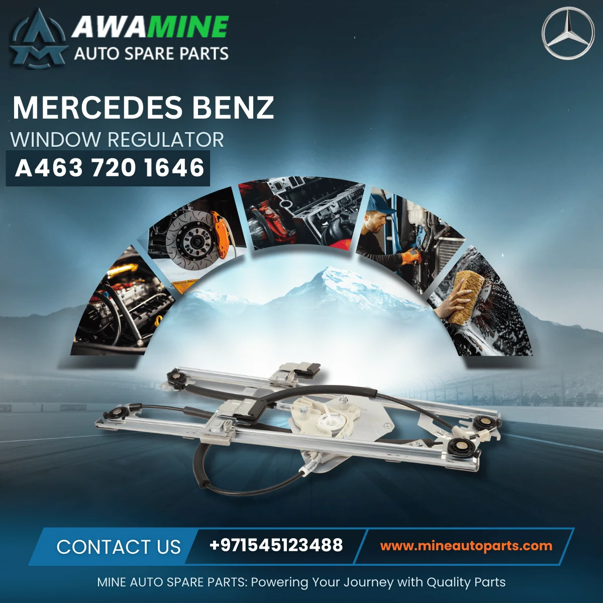 MERCEDES BENZ WINDOW REGULATOR 4637201646