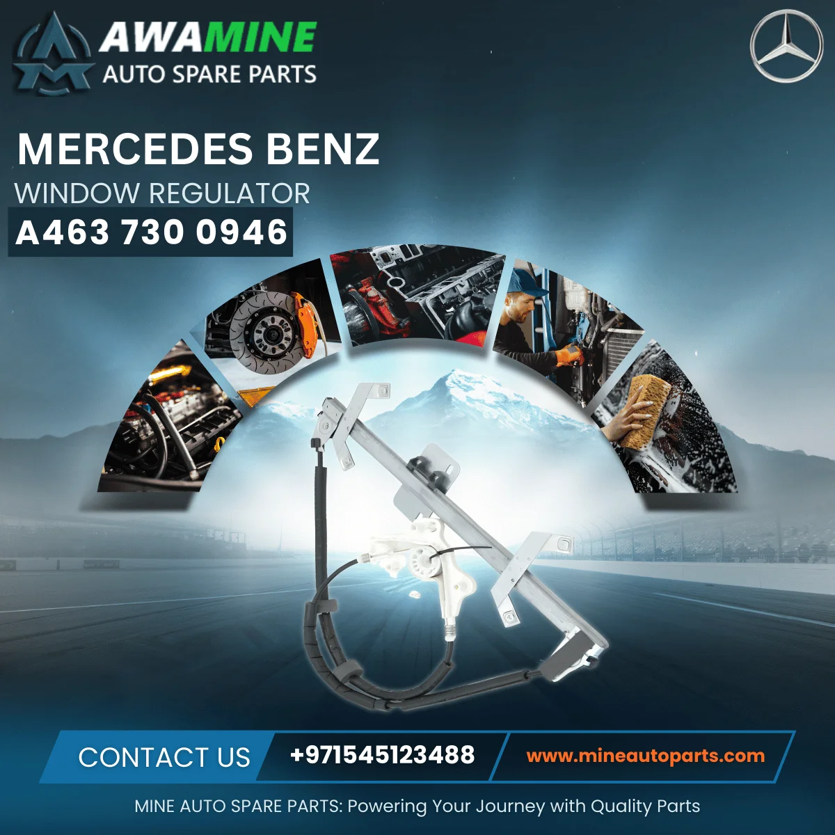 MERCEDES BENZ WINDOW REGULATOR 4637300946
